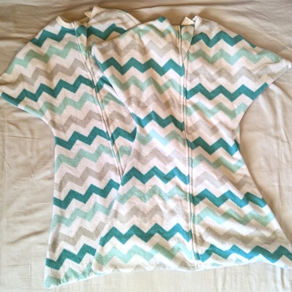 Set of 2 Small Zipadee Zip fleece sleepers